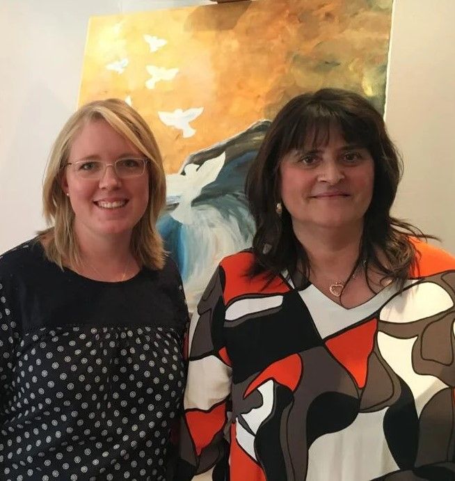 Unser Pfarrbüro-Team von links nach rechts: Frau Dehmer, Frau Müller, Frau Schimminger